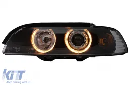 Angel Eyes Headlights suitable for BMW 5 Series E39 (1995-2000) Black-image-59454