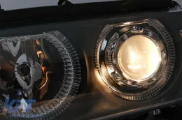 Angel Eyes Headlights suitable for BMW 5 Series E39 (1995-2000) Black-image-6090428