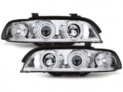 Angel Eyes Headlights suitable for BMW 5 Series E39 (1995-06.2003) Chrome-image-42769