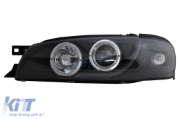 Angel Eyes Headlights suitable for Subaru Impreza I GM, GC, GF (05.1993-2000) Black-image-6105566