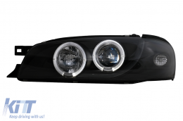 Angel Eyes Headlights suitable for Subaru Impreza I GM, GC, GF (05.1993-2000) Black-image-6105570