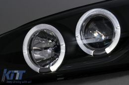 Angel Eyes Headlights suitable for Subaru Impreza I GM, GC, GF (05.1993-2000) Black-image-6105572