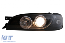 Angel Eyes Headlights suitable for Subaru Impreza I GM, GC, GF (05.1993-2000) Black-image-6105573