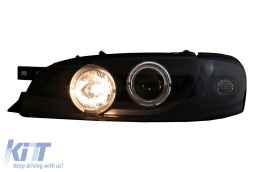 Angel Eyes Headlights suitable for Subaru Impreza I GM, GC, GF (05.1993-2000) Black-image-6105575