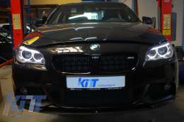 Angel Eyes LED-Bi-Xenon-Scheinwerfer für BMW 5er F10 F11 2011–2013) Schwarz-image-6027087