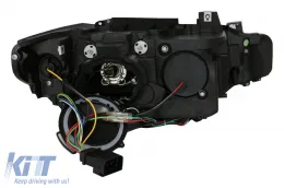 Angel Eyes LED DRL Фарове DRL подходящи за BMW 3 Series F30 F31 Sedan Touring (10.2011-05.2015) Черен-image-6080430