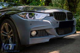 Angel Eyes LED DRL Фарове DRL подходящи за BMW 3 Series F30 F31 Sedan Touring (10.2011-05.2015) Черен-image-6094075