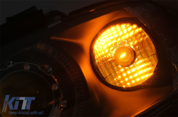 Angel Eyes Phares convient pour BMW Série 5 E39 1995-2000 Noir-image-6090423