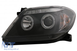 Angel Eyes Phares Dual Halo Jantes pour Toyota Hilux 05-11 Clignotant Noir-image-6079490