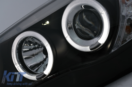 Angel Eyes Phares pour BMW Série 1 E81 E82 E87 E88 2004-2011 Noir-image-6088633