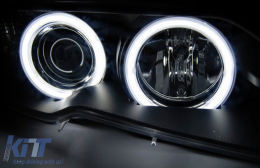 Angel Eyes Phares pour BMW Série 3 E46 LCI Coupé Cabrio 04.2003-2006 Noir-image-6107159