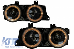 image-23-Angel Eyes Phares pour BMW Série 7 E32 1986-1994 5 Série E34 1987-1996 Noir-