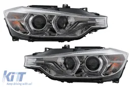 image-77-Angel Eyes Reflektory LED DRL Dla BMW serii 3 F30 F31 LCI Sedan Touring 2015-2019 Chrom