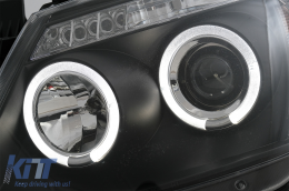 Angel Eyes Scheinwerfer Dual Halo Felgen für Toyota Hilux 2005-2011 Schwarz-image-6079477