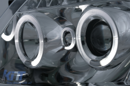 Angel Eyes Scheinwerfer Dual Halo Felgen für Toyota Hilux 2005–2011 Chrom-image-6095756