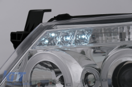 Angel Eyes Scheinwerfer Dual Halo Felgen für Toyota Hilux 2005–2011 Chrom-image-6095760