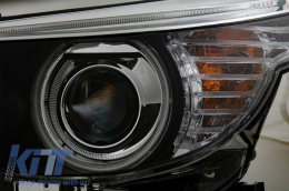 Angel Eyes Scheinwerfer für BMW 5 E60 E61 Doppelprojektor LCI Look für Xenon D2S-image-6050529