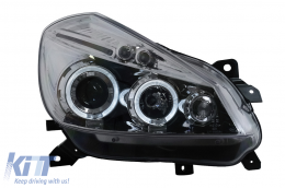 Angel Eyes Scheinwerfer für Renault Clio III (2005–2009), Chrom-image-6127992