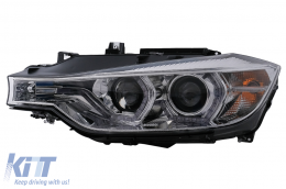 Angel Eyes Scheinwerfer LED TFL für BMW 3er F30 F31 10.2011-05.2015 Chrom-image-6099994