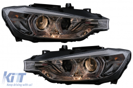 Angel Eyes Scheinwerfer LED TFL für BMW 3er F30 F31 10.2011-05.2015 Chrom-image-6100006