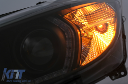 Angel Eyes Xenon-Scheinwerfer für BMW 3er F30 F31 Limousine Touring 10.2011-05.2015 Schwarz-image-6099503