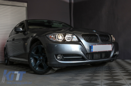 Фарове с Angel Eyes , подходящи за BMW 3 Series E90 Sedan E91 Touring (03.2005-2011) Черен-image-6084370