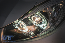 Фарове с Angel Eyes , подходящи за BMW 3 Series E90 Sedan E91 Touring (03.2005-2011) Черен-image-6085099