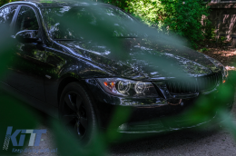 Фарове с Angel Eyes , подходящи за BMW 3 Series E90 Sedan E91 Touring (03.2005-2011) Черен-image-6093672