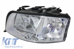 Фарове Angel Eyes Ксенон подходящи за AUDI A6 4B (C5) (2001-2004) Limo Avant Хром-image-6030486