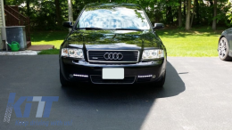 Фарове Angel Eyes Ксенон подходящи за AUDI A6 4B (C5) (2001-2004) Limo Avant Хром-image-6030503