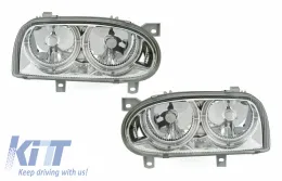 image-45-Фарове Angel Eyes подходящи за VW Golf 3 III (1992-1998) Хром