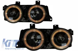 image-54-Фарове Angel Eyes подходящи за BMW 7 Series E32 5 Series E34 Черен