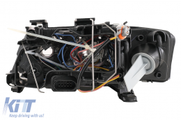 Angel Eyes Ксенон Фарове подходящи за Audi A6 4B C5 (06.2001-05.2004) LHD или RHD Черен-image-6079309