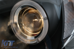 Двойни Фарове с Angel Eyes , подходящи за Toyota Hilux (2005-2011) Черен-image-6079487