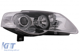 Фарове с Angel Eyes , подходящи за VW Passat B6 3C (03.2005-2010) Хром LHD или RHD-image-6093550