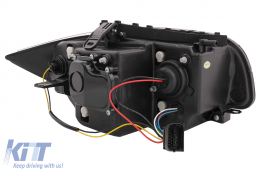 Фарове с Angel Eyes подходящи за BMW 1 Series E81 E82 E87 E88 (2004-2011) Черен-image-6088646