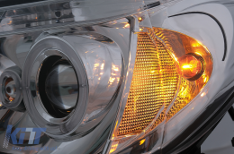 Двойни Фарове с Angel Eyes , подходящи за Toyota Hilux (2005-2011) Хром-image-6095763