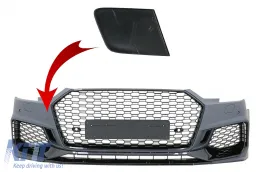 image-46-Anhängerkupplung Abdeckung Auto für AUDI A4 B9 8W Limousine Avant 16-18 Quattro RS4 Look