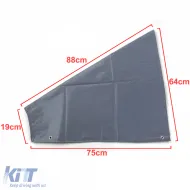 Anhängerzugdeichselabdeckung, Deichselschutz, Deichselsleeve, graue Schutz-image-6196950
