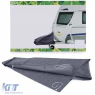 Anhängerzugdeichselabdeckung, Deichselschutz, Deichselsleeve, graue Schutz-image-6196951