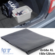 Anti-slip mat trunk mat cargo area protection universal XL 150x120cm black