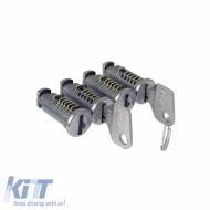 Anti-theft Key Locks suitable for Roof Bars CRUZ 932-014 Set of 4 Pieces with 2 Keys