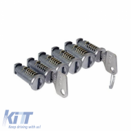 Anti-theft Key Locks suitable for Roof Bars CRUZ 932-016 Set of 6 Pieces with 2 Keys