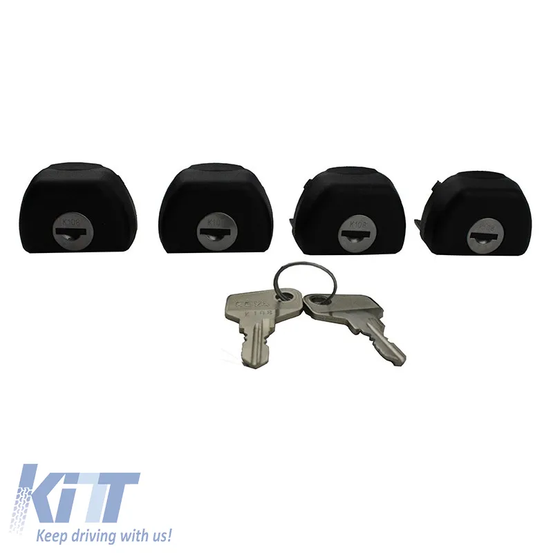 Anti-theft Key Locks suitable for Roof Bars CRUZ Alu Cargo 932-044 Set of 4 Pieces with 2 Keys