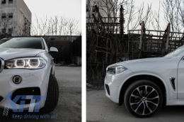 Arcos rueda Fender Flares para BMW X5 F15 2014-2018 M Look M-Sport Negro brillante-image-6010782