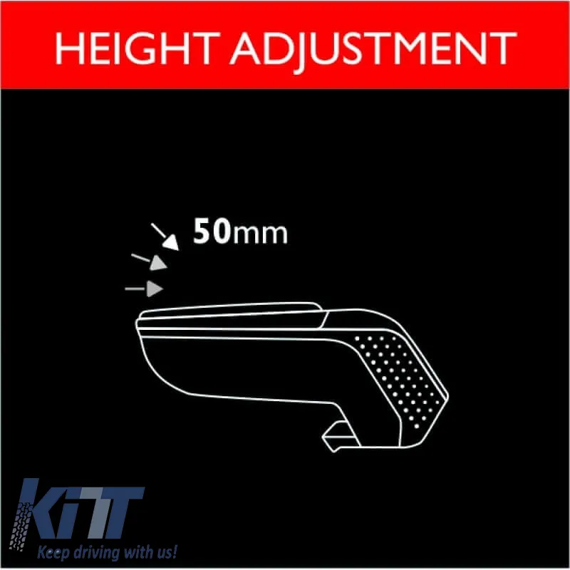 Armrest Armster 2 suitable for Citroen C3 Picasso 2009-2017 Silver Color Without Pocket