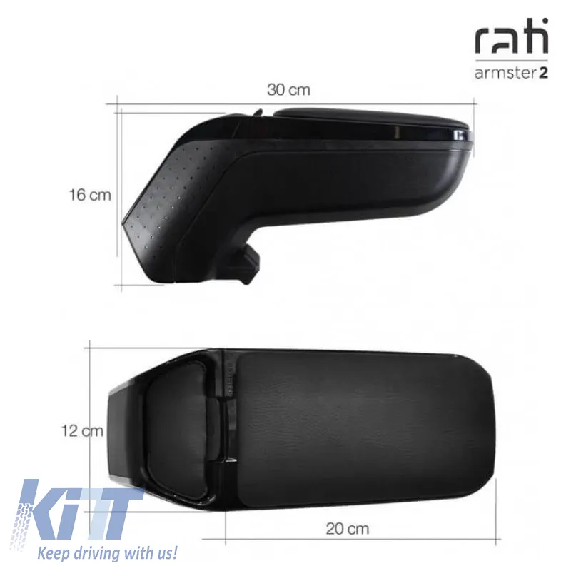 Armrest Armster 2 suitable for Nissan Note 2013+ Black Color