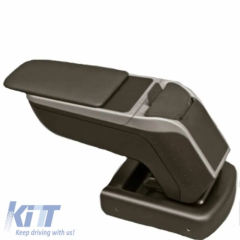 Armrest Armster 2 suitable for Seat Leon 4 (KL1/KL8) 2020+ (+12V Extension Cable) Silver Color