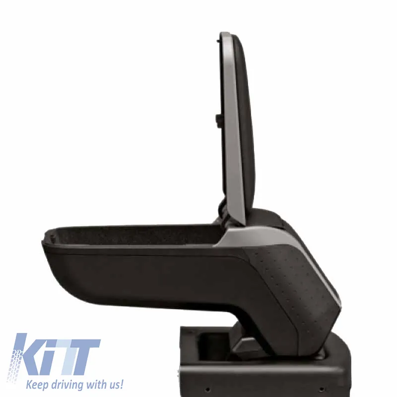Armrest Armster 2 suitable for Seat Leon 4 (KL1/KL8) 2020+ (+12V Extension Cable) Silver Color