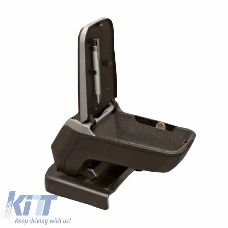 Armrest Armster 2 suitable for Seat Leon 4 (KL1/KL8) 2020+ (+12V Extension Cable) Silver Color